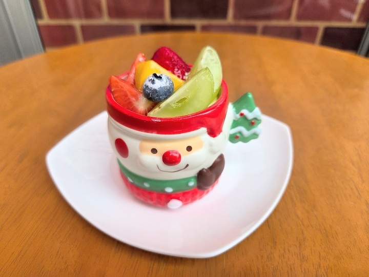 サンタのプリンアラモード